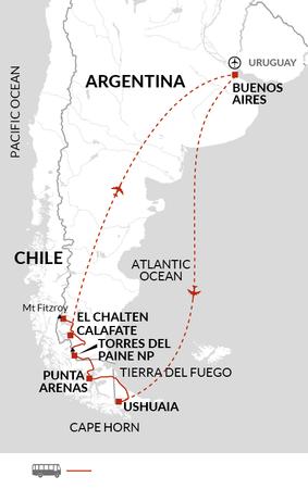 itinerary map