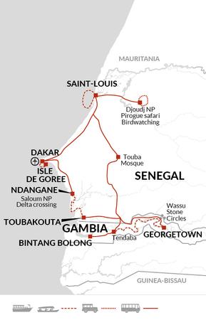 itinerary map