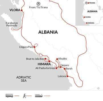 itinerary map