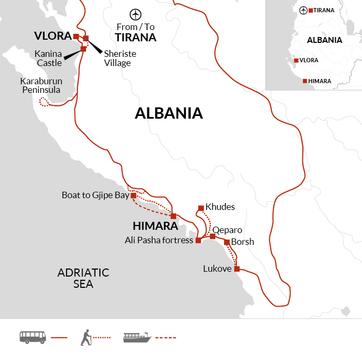 itinerary map