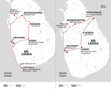 itinerary map