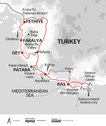 itinerary map