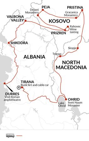 itinerary map