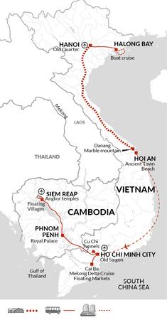 itinerary map