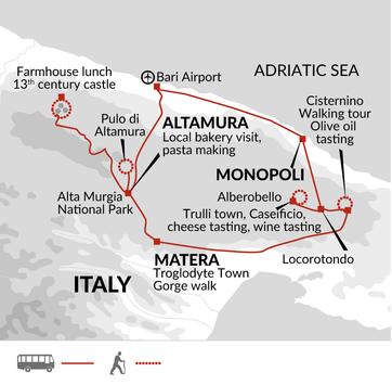 itinerary map