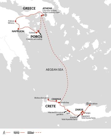 itinerary map