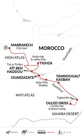 itinerary map