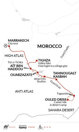 itinerary map
