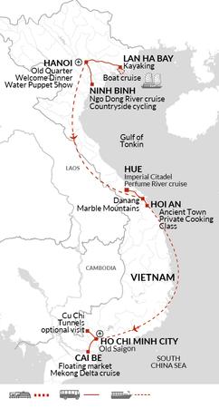itinerary map