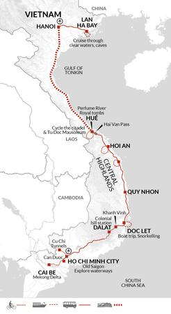 itinerary map