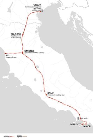 itinerary map