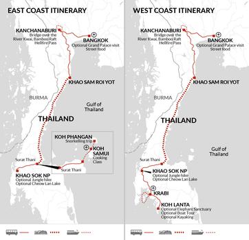 itinerary map