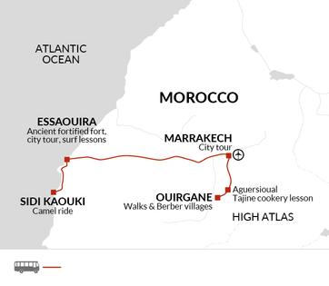 itinerary map