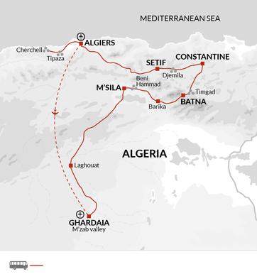 itinerary map