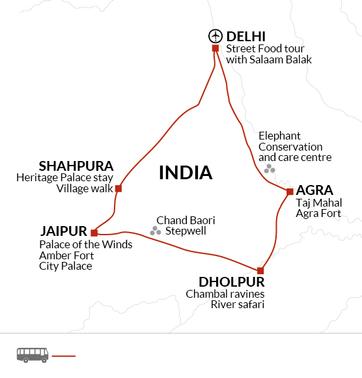 itinerary map