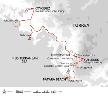 itinerary map
