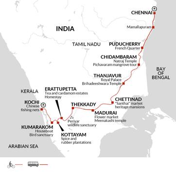 itinerary map