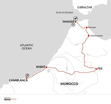 itinerary map