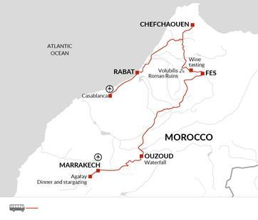 itinerary map