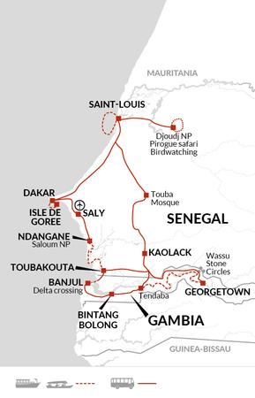 itinerary map