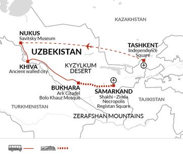 itinerary map