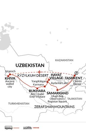 itinerary map