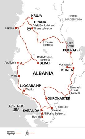 itinerary map