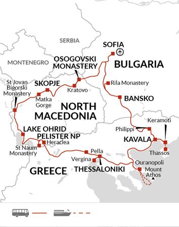 itinerary map