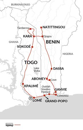 itinerary map