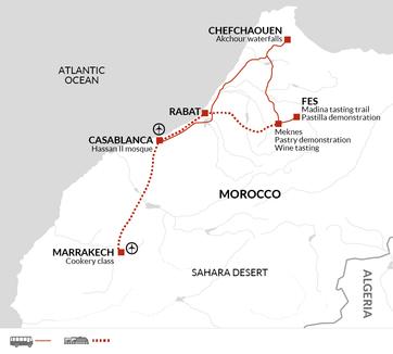 itinerary map