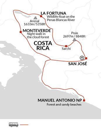 itinerary map