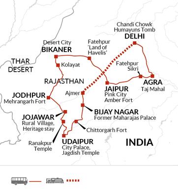 itinerary map