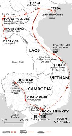 itinerary map