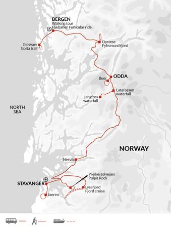 itinerary map