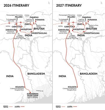 itinerary map