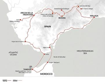 itinerary map