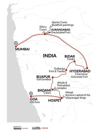 itinerary map