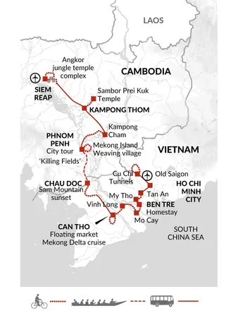 itinerary map