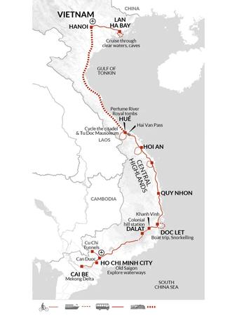 itinerary map
