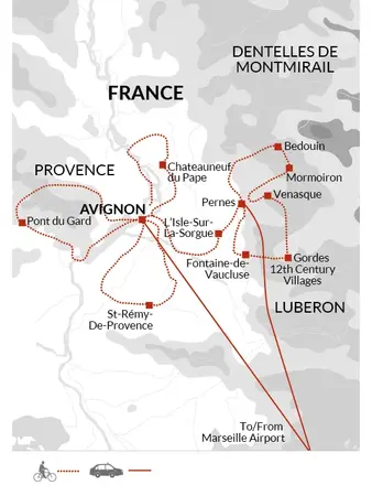 itinerary map