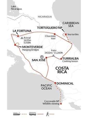 itinerary map