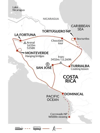 itinerary map