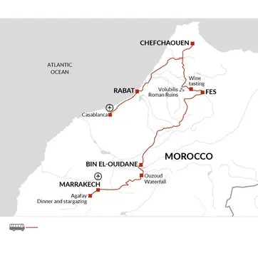 itinerary map