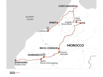 itinerary map