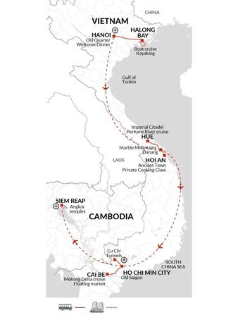 itinerary map