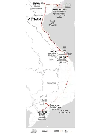 itinerary map
