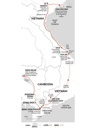 itinerary map