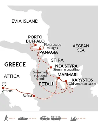 itinerary map
