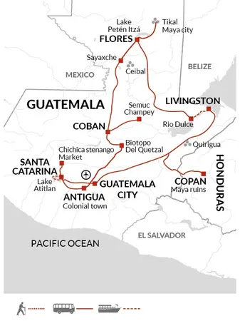 itinerary map