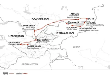 itinerary map
